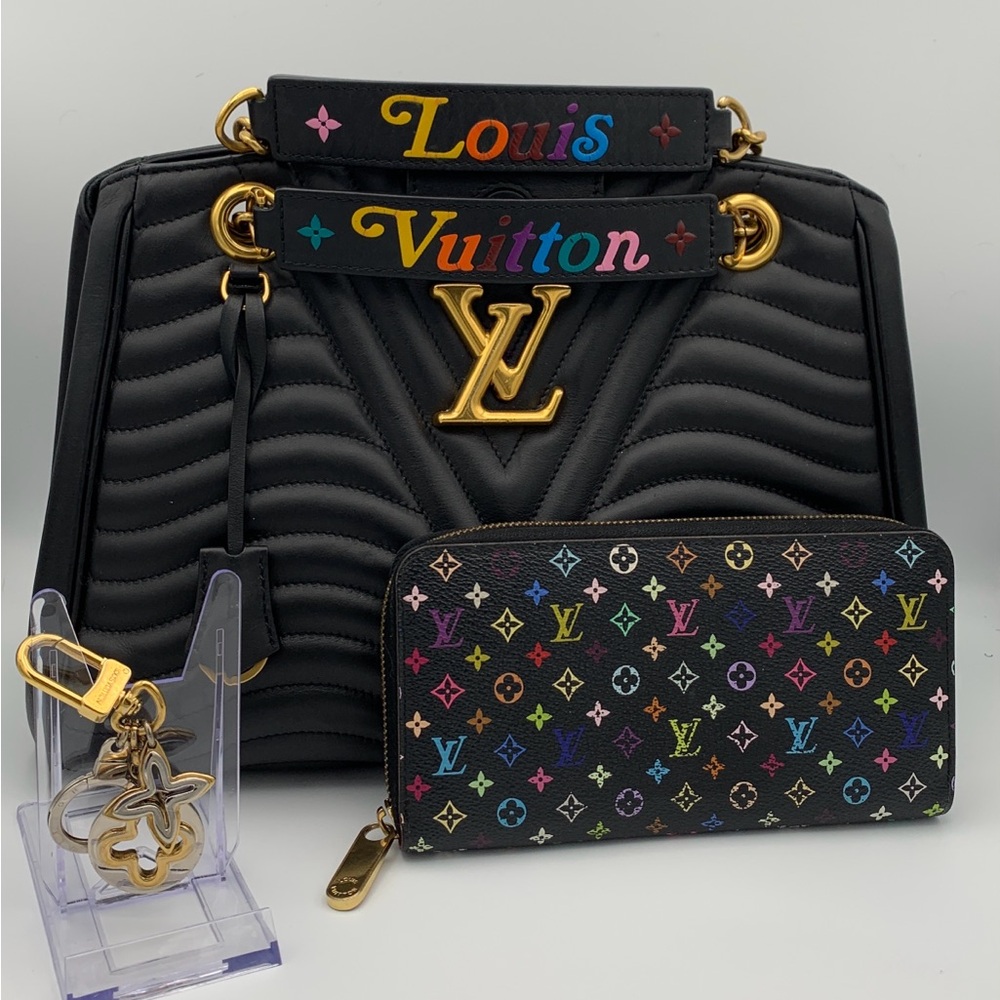 Louis Vuitton New Wave Leather Tote Shoulder-bag Bundle